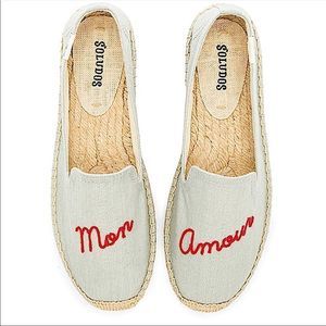 Soludos Mon Amour Smoking Slipper Flats Chambray